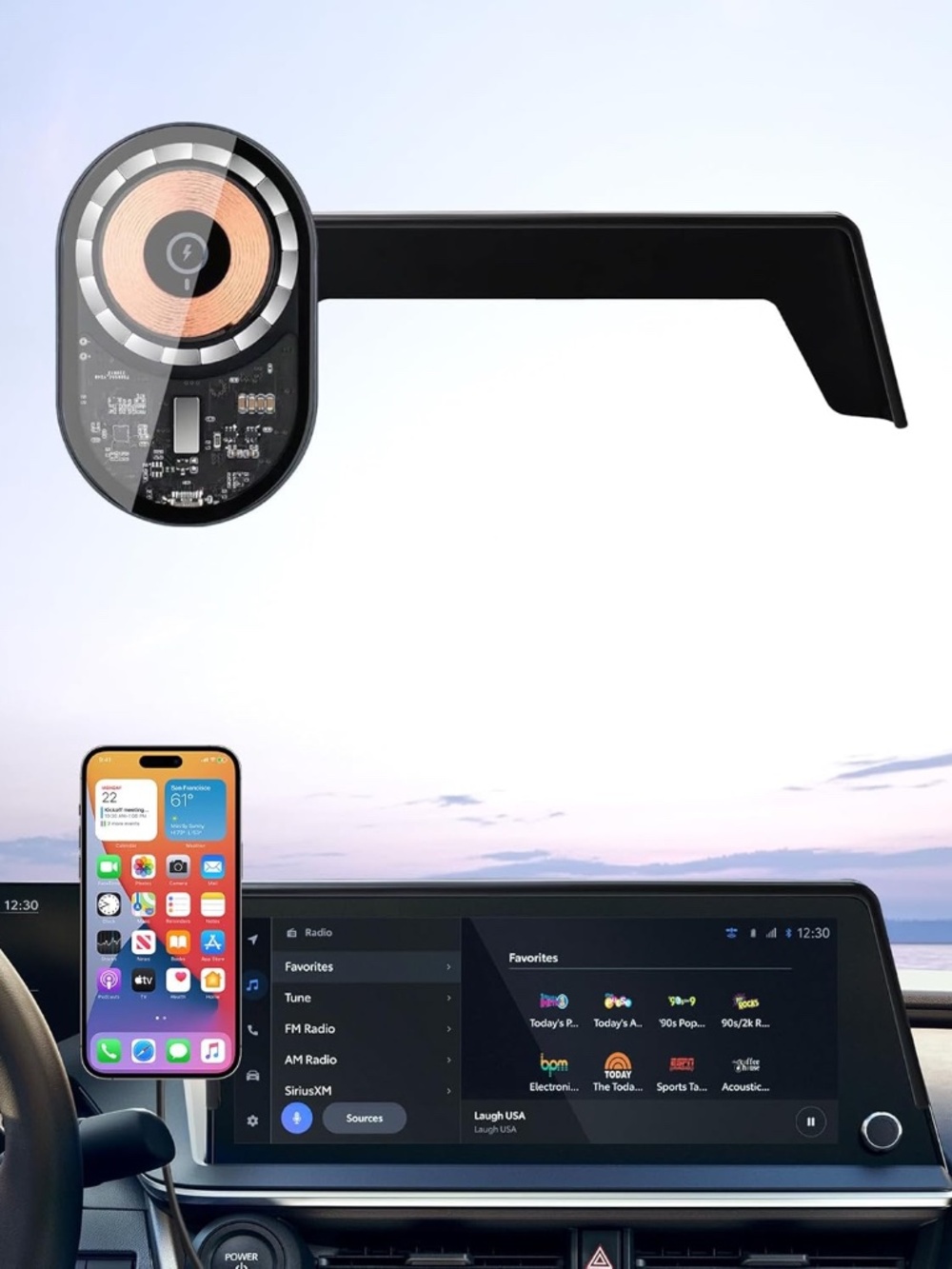 NEW Toyota Prius 2023-2026 MagSafe Wireless Charging Phone Mount